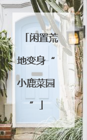 闲置荒地变身“小鹿菜园”