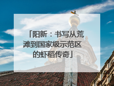 阳新：书写从荒滩到国家级示范区的虾稻传奇