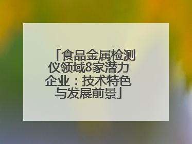 食品金属检测仪领域8家潜力企业：技术特色与发展前景