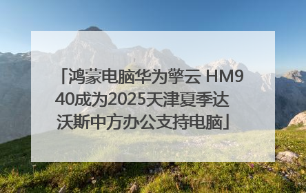 鸿蒙电脑华为擎云 HM940成为2025天津夏季达沃斯中方办公支持电脑