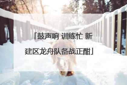 鼓声响 训练忙 新建区龙舟队备战正酣