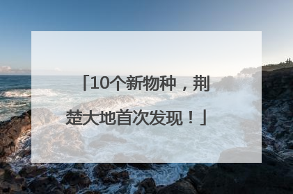 10个新物种，荆楚大地首次发现！