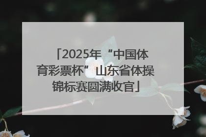 2025年“中国体育彩票杯”山东省体操锦标赛圆满收官