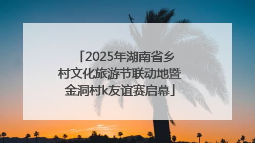 2025年湖南省乡村文化旅游节联动地暨金洞村k友谊赛启幕