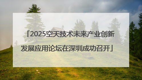 2025空天技术未来产业创新发展应用论坛在深圳成功召开