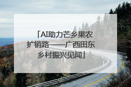 AI助力芒乡果农扩销路——广西田东乡村振兴见闻
